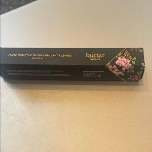 butter LONDON Black and Floral Lip Gloss Box